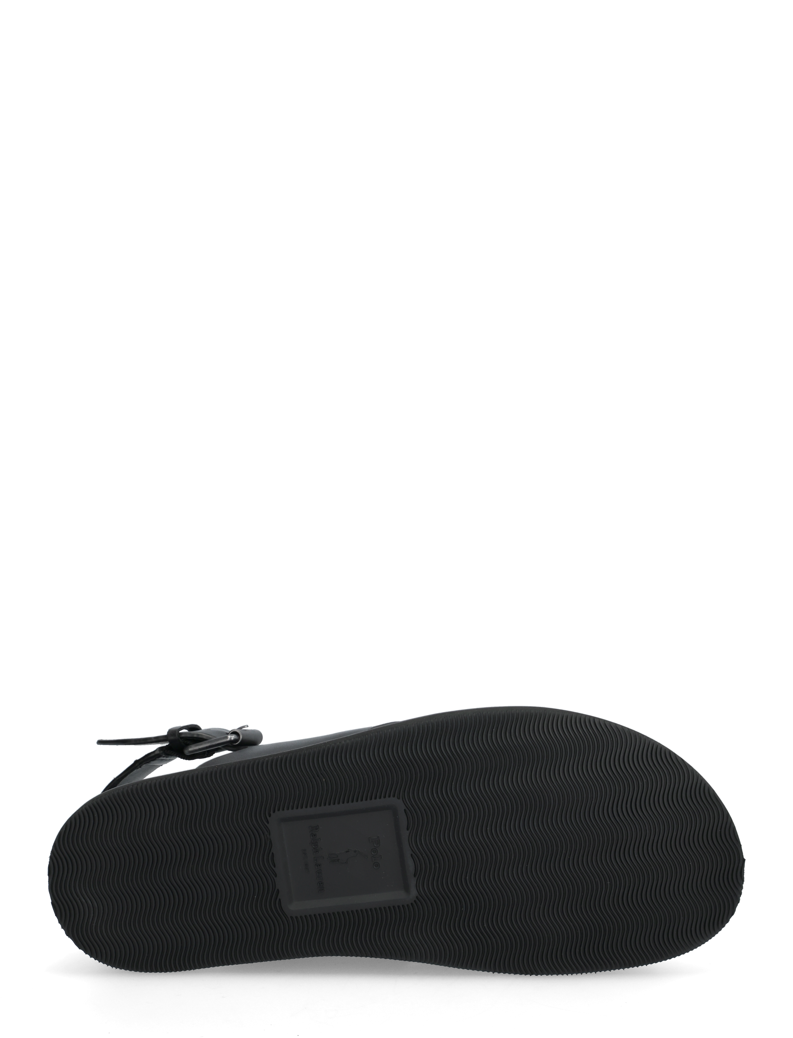Polo Ralph Lauren - Zane Leather Sandal - feriefavoritter - black - 4