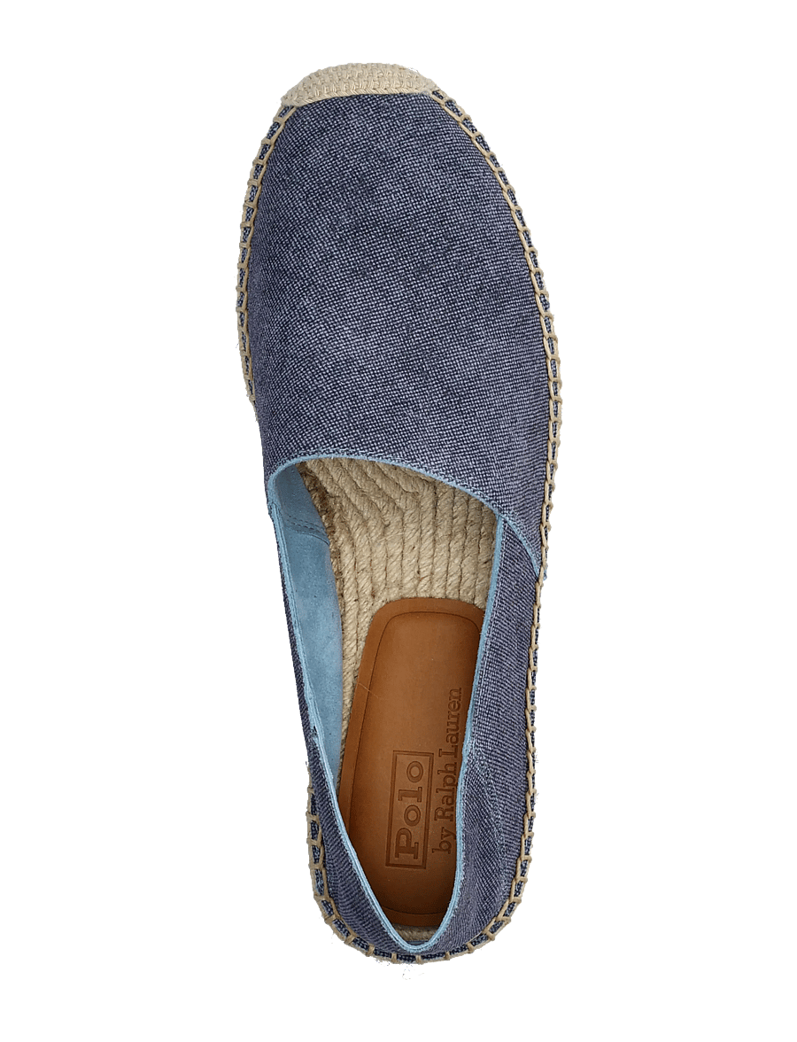 Polo Ralph Lauren - Cevio Leather Espadrille - jalgatorgatavad tossud - blue - 3