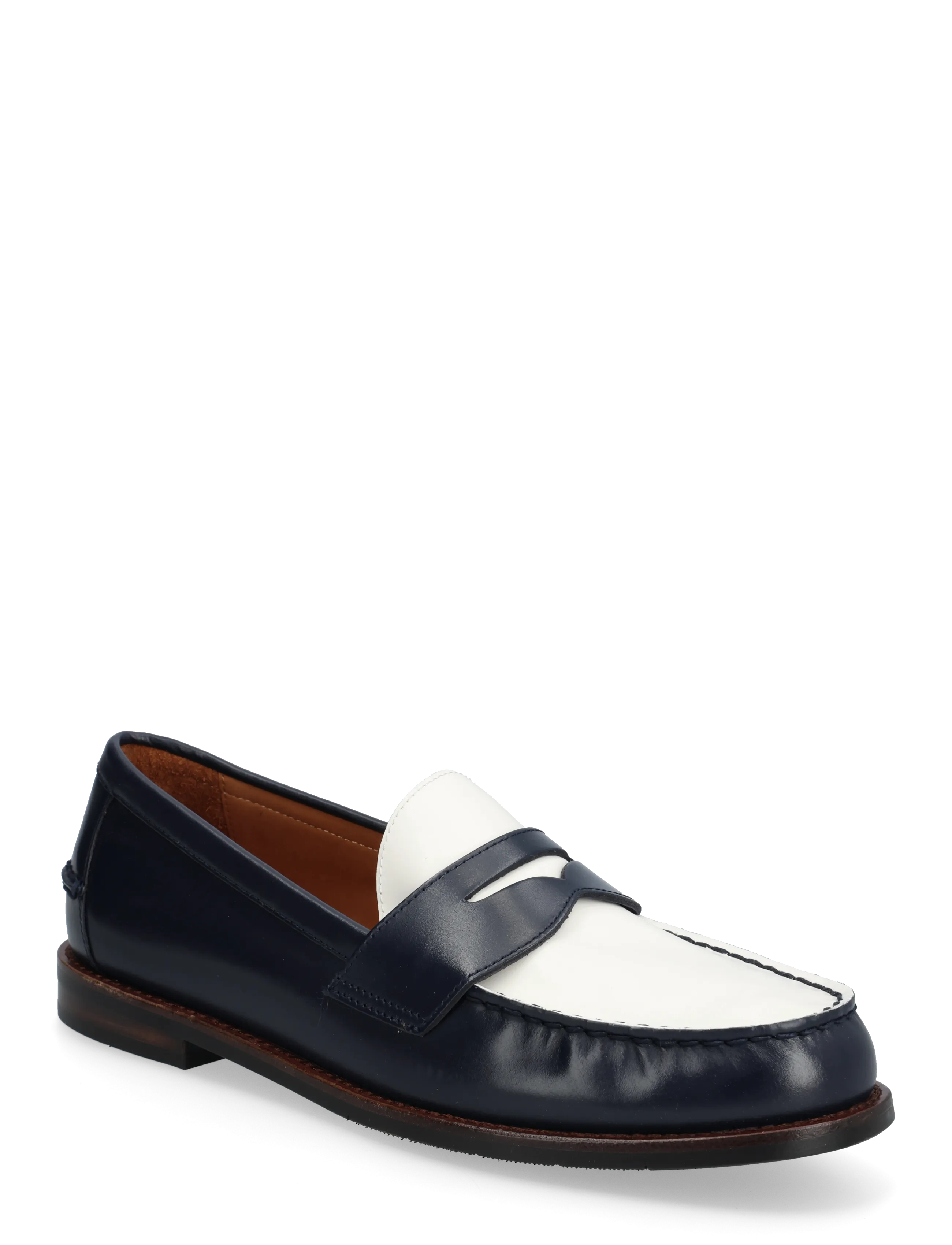 Polo Ralph Lauren LEATHER-ALSTON PENNY-CS-LFR - Sko - NAVY/DECKWASH WHI / navy