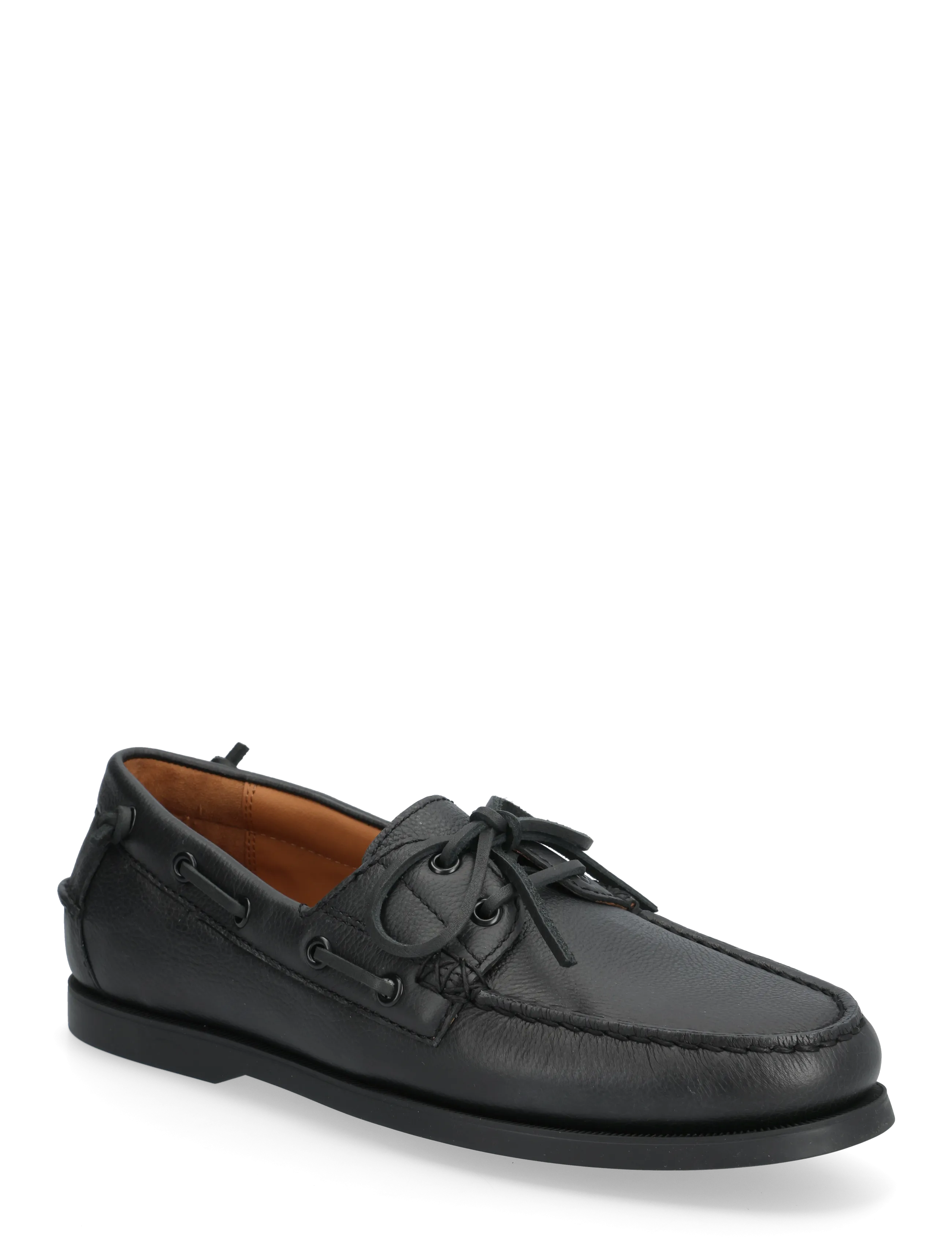 Polo Ralph Lauren Leather-Merton Boat-Cs-Bts, 44, Schuhe, Schwarz - Boat Männerswear
