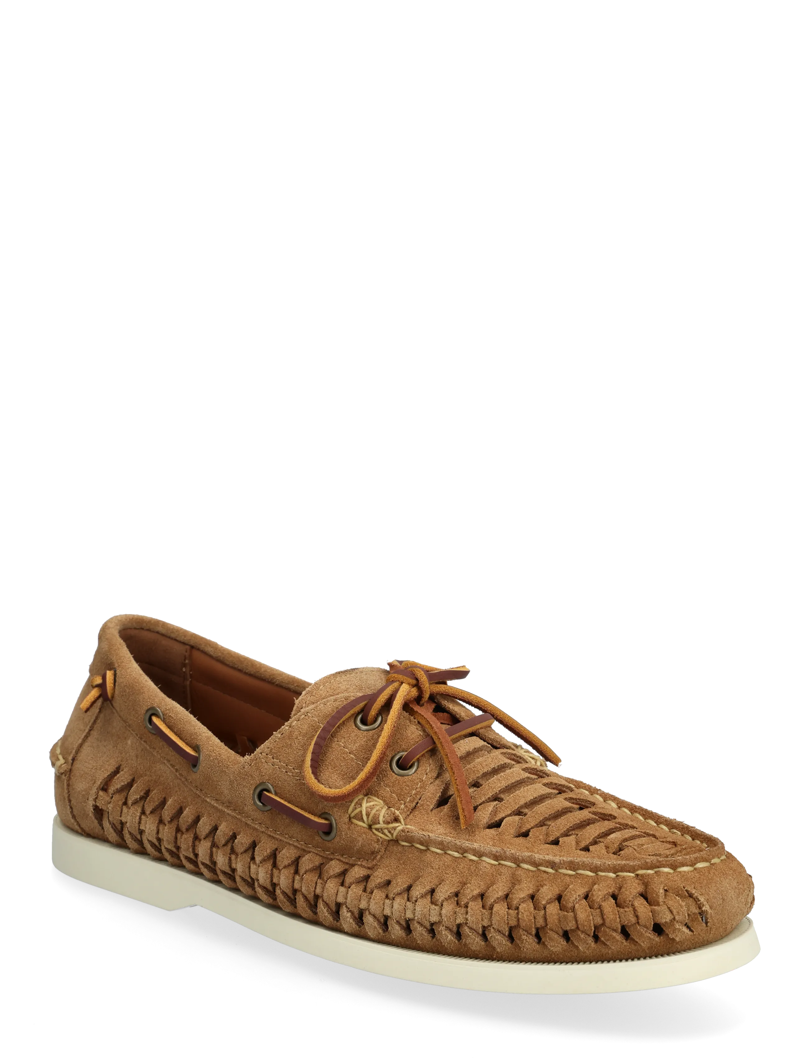 Polo Ralph Lauren SUEDE-MERTN BT WVN-CS-BTS - Purjekingad - DESERT TAN / brown