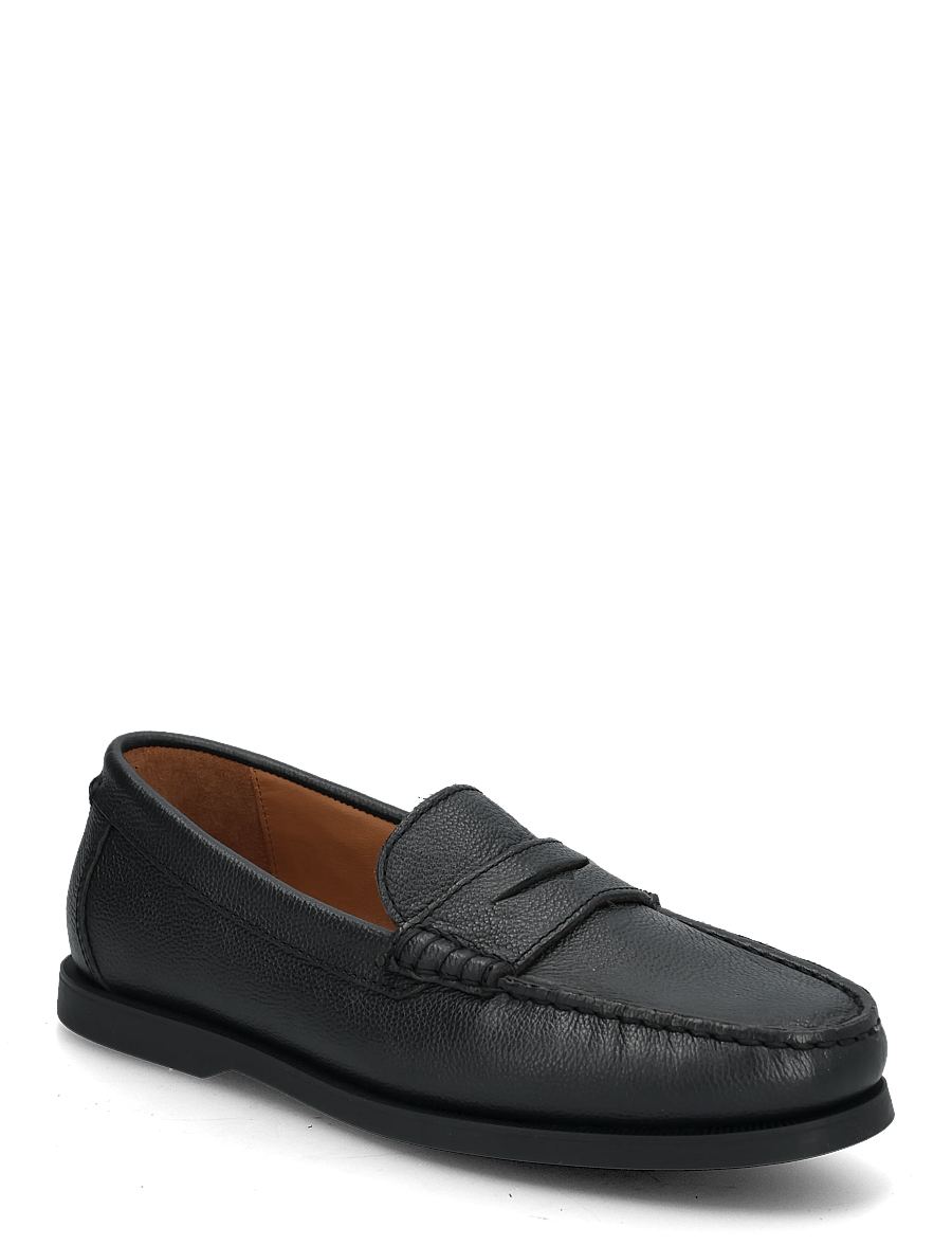 Polo Ralph Lauren - PEBBLE LEATHER-MERTON PENNY-CS-LFR - nach anlass kaufen - black - 0