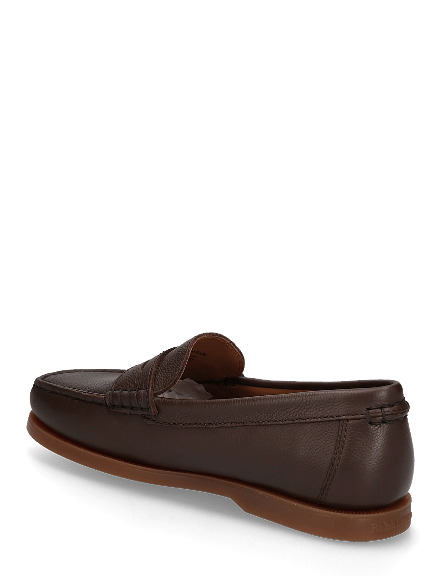 Polo Ralph Lauren - PEBBLE LEATHER-MERTON PENNY-CS-LFR - shoppa efter tillfälle - dark brown - 1