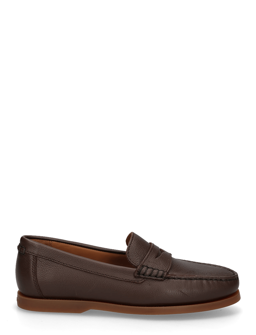 Polo Ralph Lauren - PEBBLE LEATHER-MERTON PENNY-CS-LFR - shoppa efter tillfälle - dark brown - 2