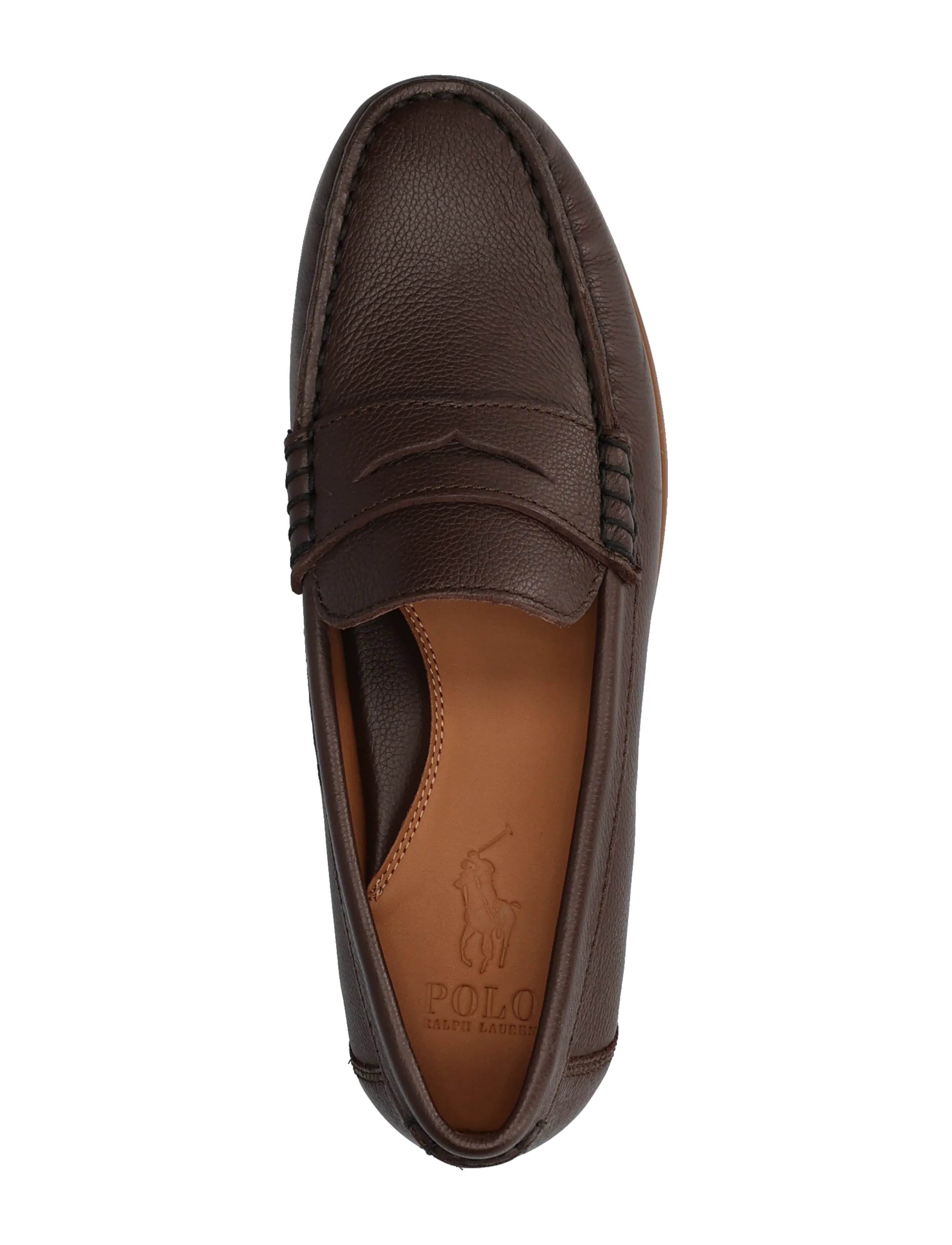 Polo Ralph Lauren - PEBBLE LEATHER-MERTON PENNY-CS-LFR - shoppa efter tillfälle - dark brown - 3