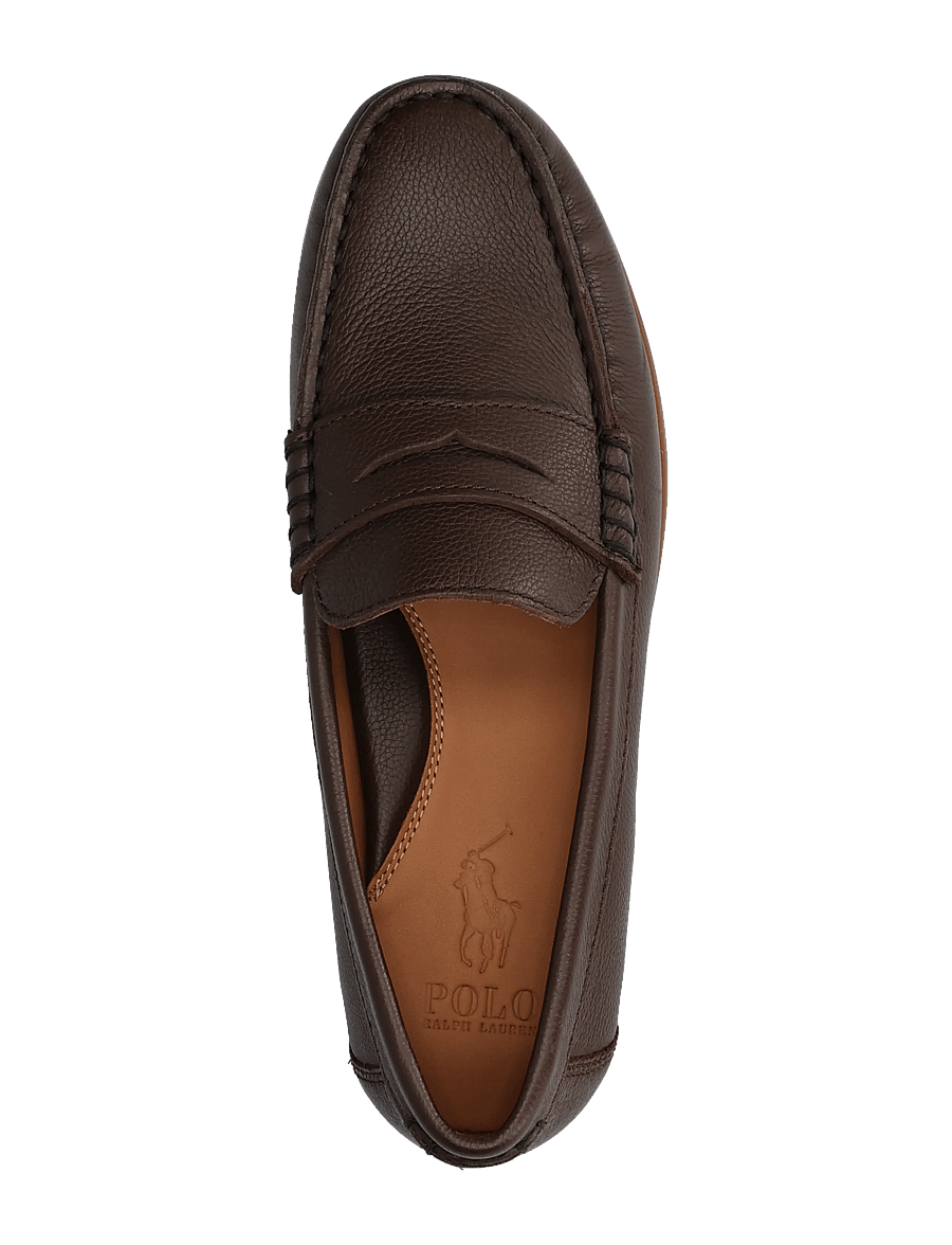 Polo Ralph Lauren - PEBBLE LEATHER-MERTON PENNY-CS-LFR - shoppa efter tillfälle - dark brown - 3