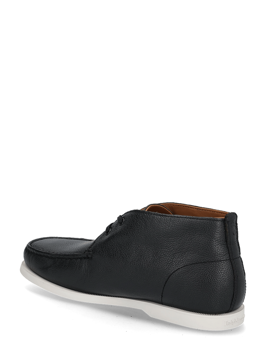 Polo Ralph Lauren - PEBBLE LEATHER-MERTON CHUKA-CS-LFR - chukka boots - black - 1