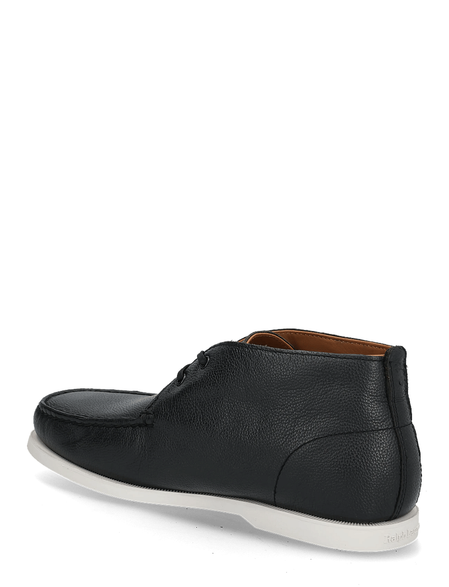 Polo Ralph Lauren - PEBBLE LEATHER-MERTON CHUKA-CS-LFR - chukka boots - black - 1