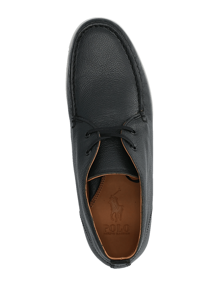 Polo Ralph Lauren - PEBBLE LEATHER-MERTON CHUKA-CS-LFR - chukka boots - black - 3