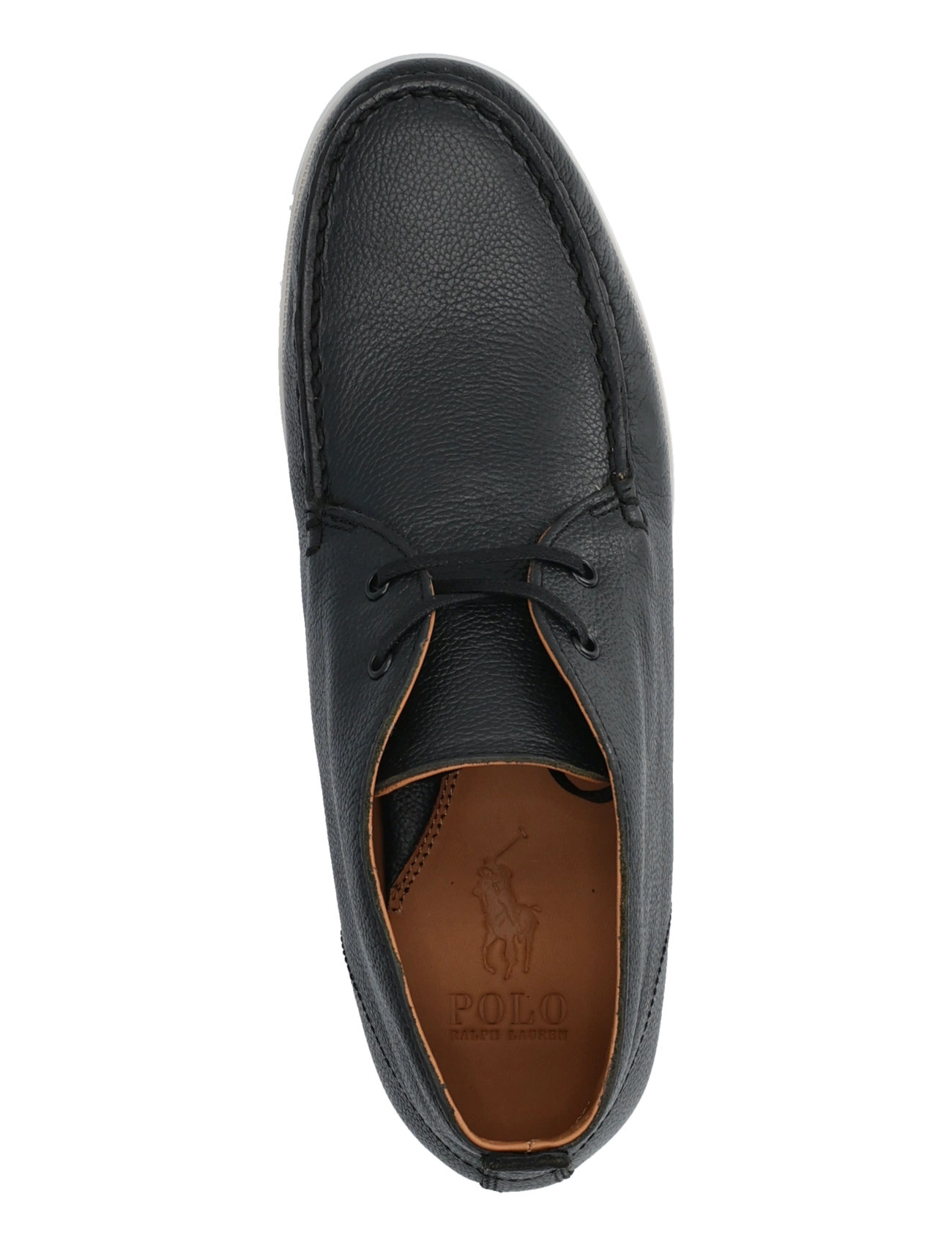 Polo Ralph Lauren - PEBBLE LEATHER-MERTON CHUKA-CS-LFR - chukka boots - black - 3