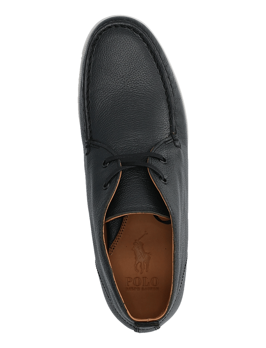 Polo Ralph Lauren - PEBBLE LEATHER-MERTON CHUKA-CS-LFR - chukka boots - black - 3