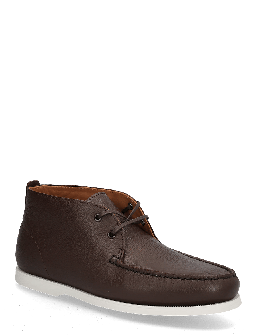 Polo Ralph Lauren - PEBBLE LEATHER-MERTON CHUKA-CS-LFR - chukka boots - dark brown - 0