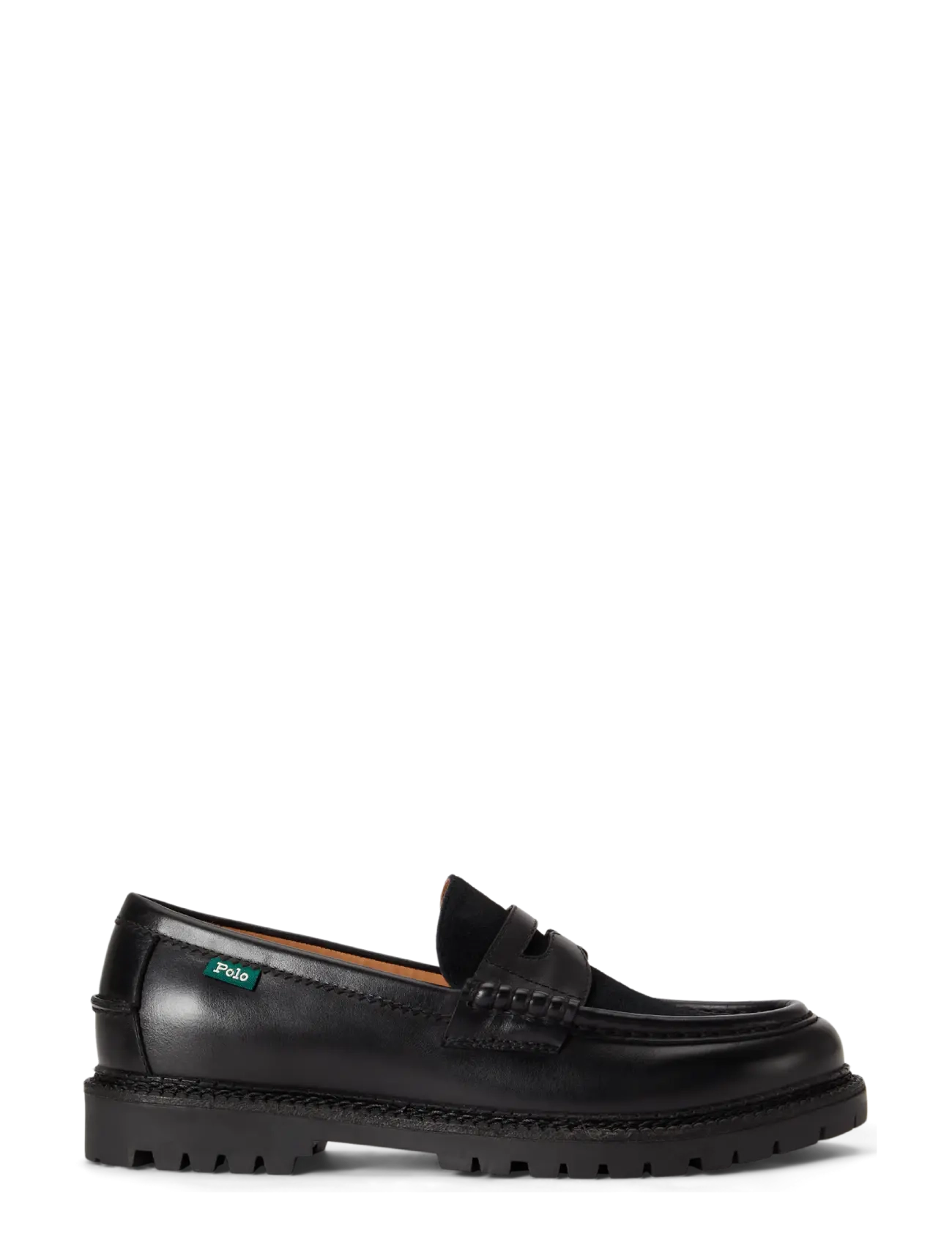 Polo Ralph Lauren - Jett Suede-Trim Leather Penny Loafer - shop by occasion - black - 1