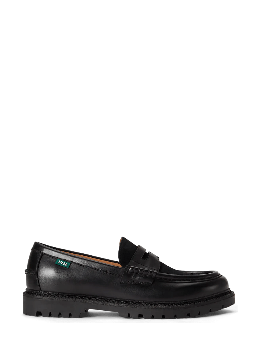 Polo Ralph Lauren - Jett Suede-Trim Leather Penny Loafer - nach anlass kaufen - black - 1