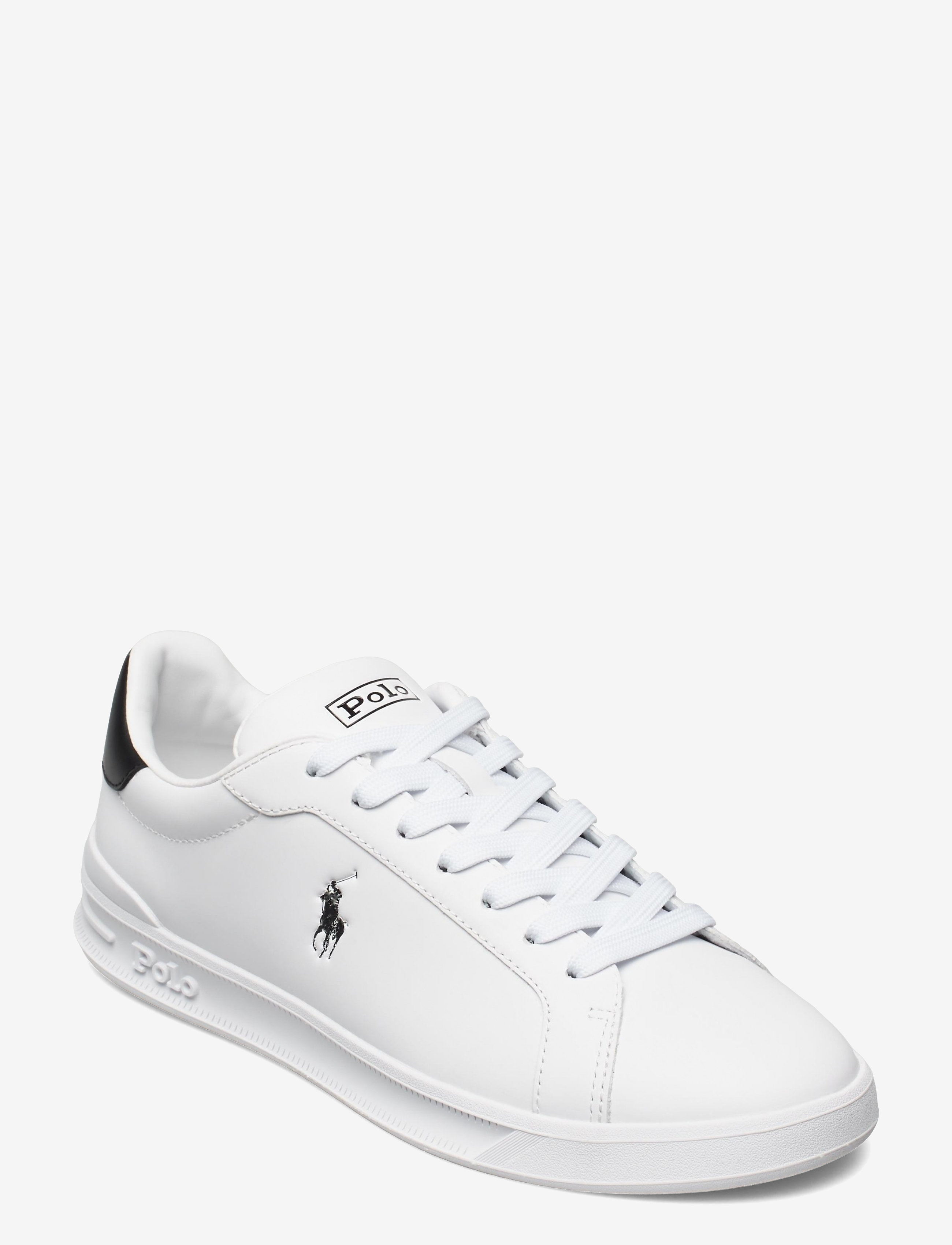 Polo Ralph Lauren NAPPA LEATHER-HRT CT II-SK-ATH - Transitional Layering - WHITE/BLACK PP / white