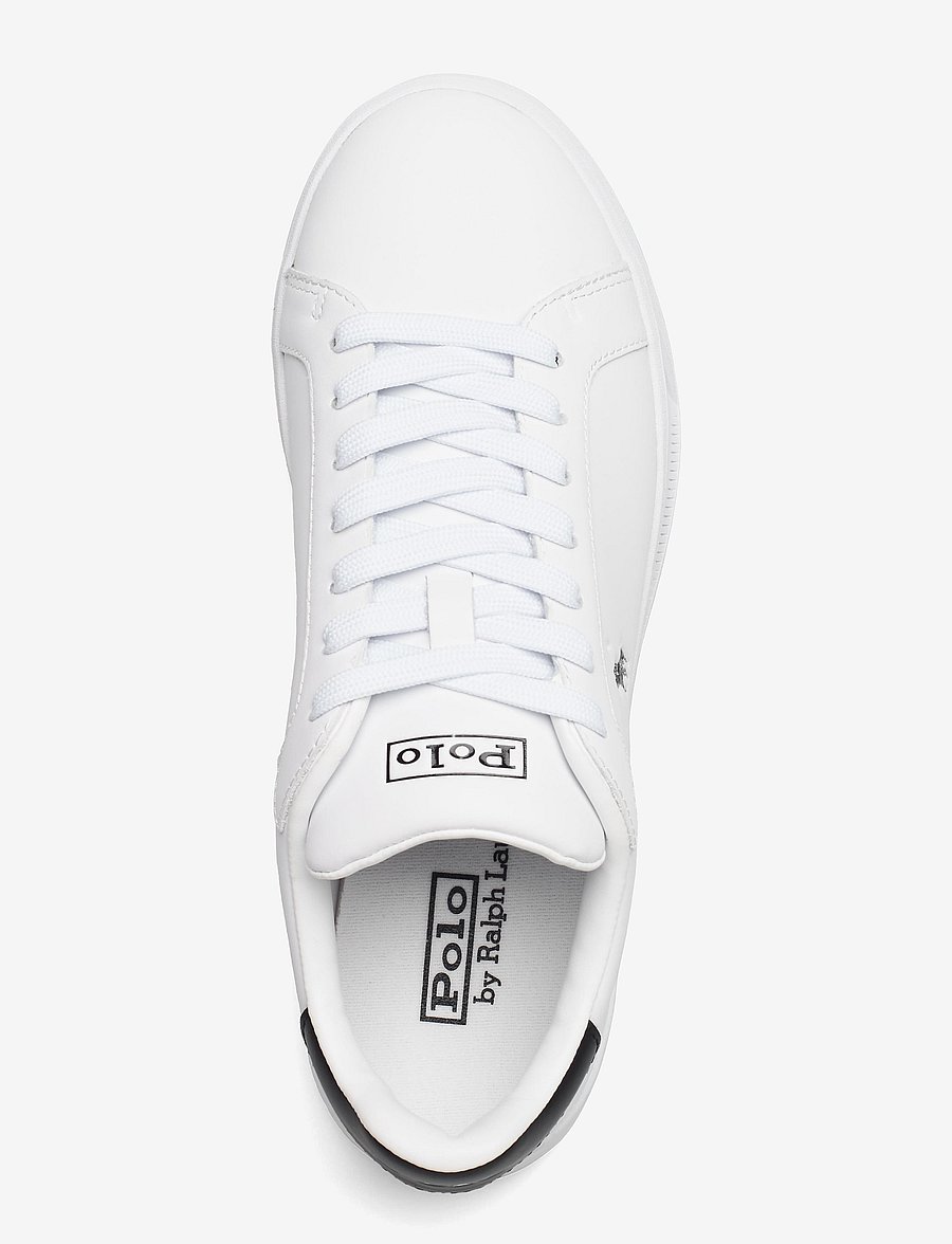 Polo Ralph Lauren - Heritage Court II Nappa Leather Sneaker - baskets basses - white/black pp - 4