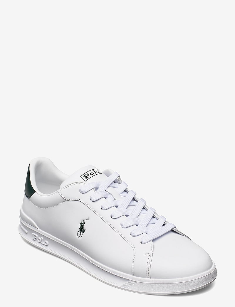 Polo Ralph Lauren - Heritage Court II Leather Sneaker - konfirmationstøj - white/college gre - 0