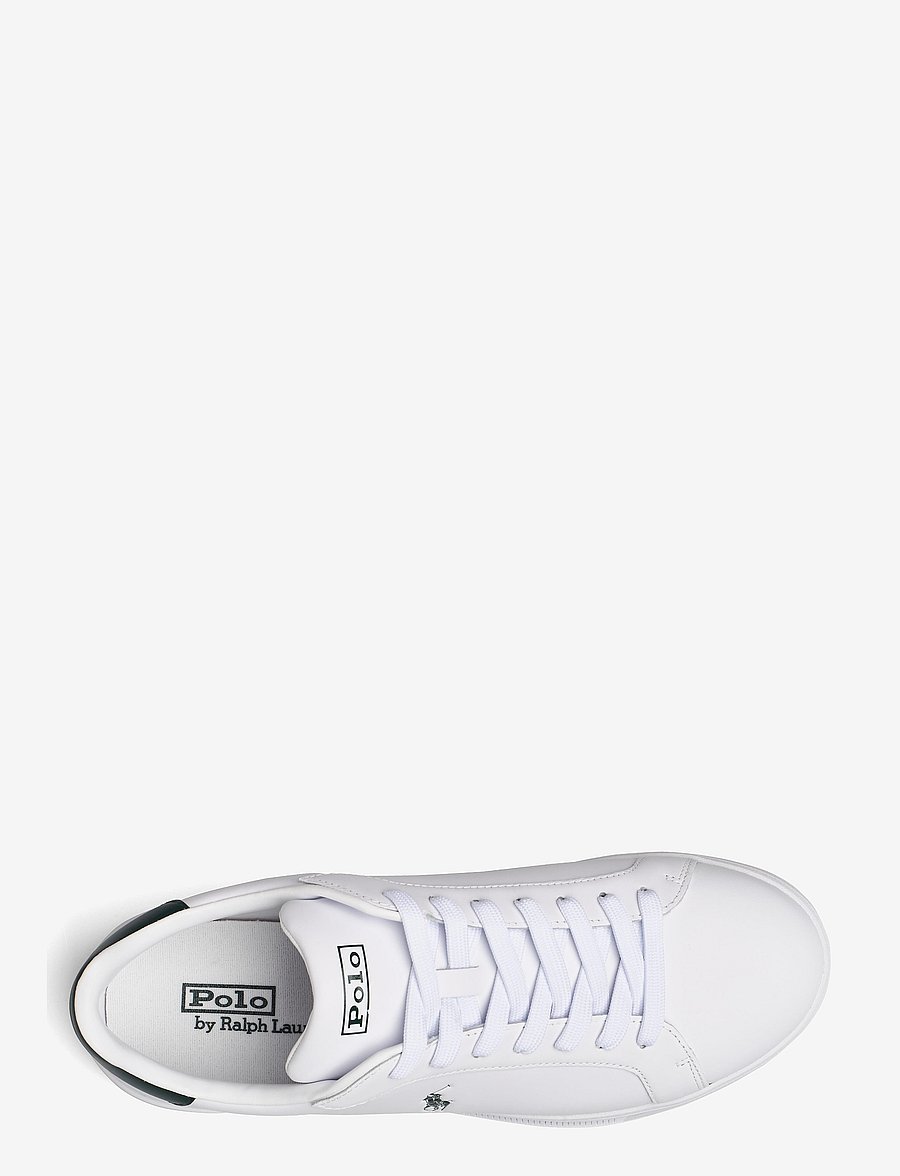 Polo Ralph Lauren - NAPPA LEATHER-HRT CT II-SK-ATH - niedriger schnitt - white/college gre - 3