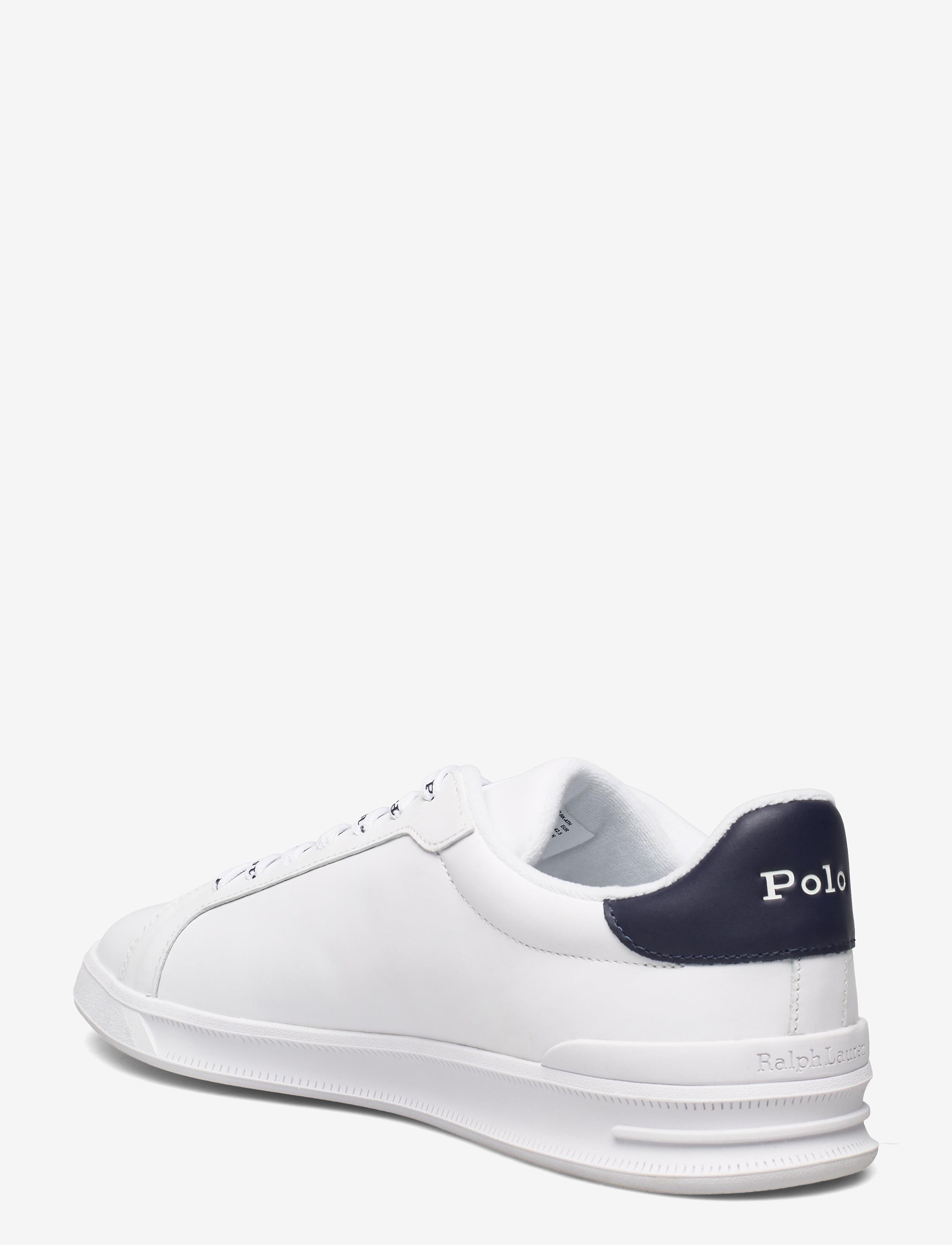 Polo Ralph Lauren - Heritage Court II Nappa Leather Sneaker - konfirmation - white/newport nav - 2