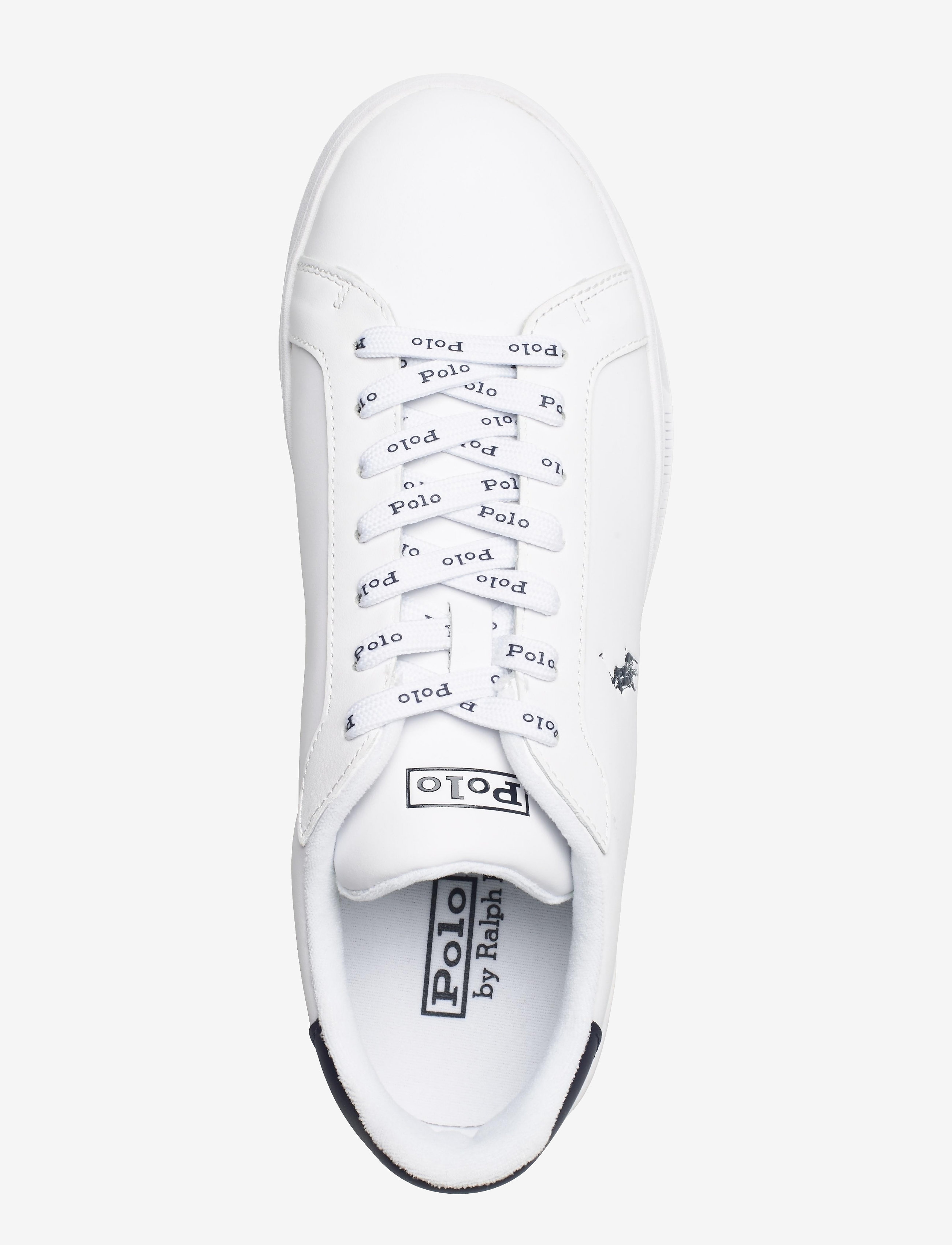 Polo Ralph Lauren - Heritage Court II Nappa Leather Sneaker - konfirmation - white/newport nav - 3