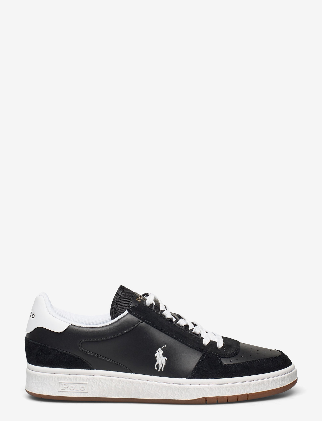 Polo Ralph Lauren - Court Leather-Suede Sneaker - lave sneakers - black/white pp - 1