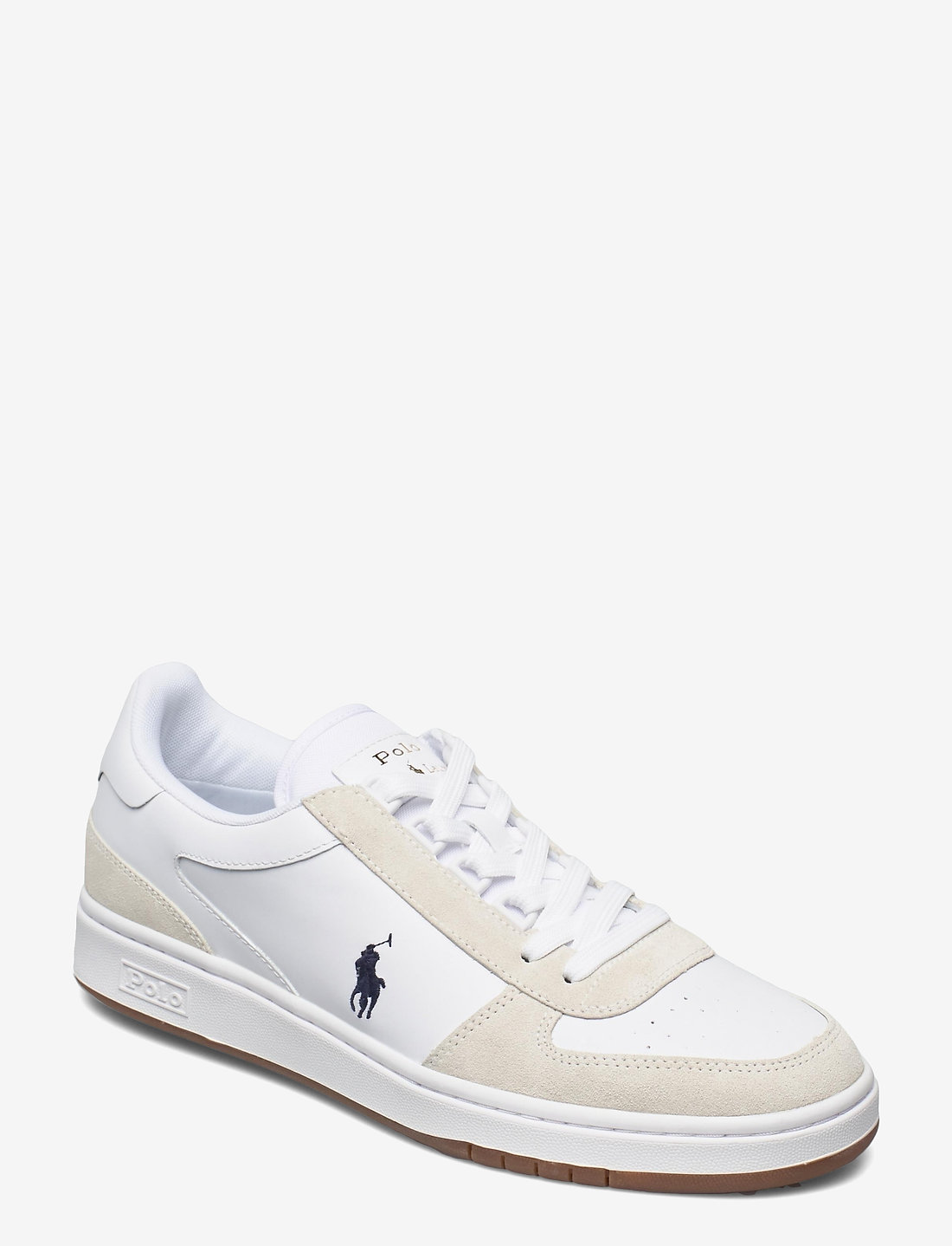 Polo Ralph Lauren - Court Leather-Suede Sneaker - konfirmatsioon - white/newport nav - 0