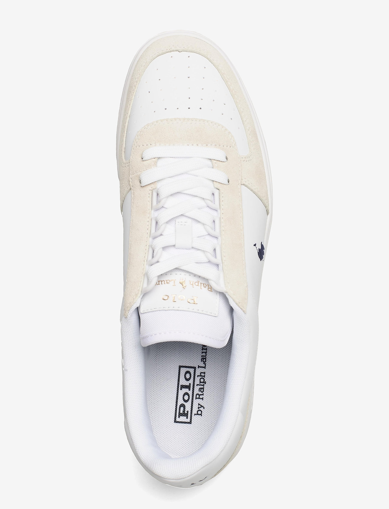 Polo Ralph Lauren - Court Leather-Suede Sneaker - konfirmatsioon - white/newport nav - 3