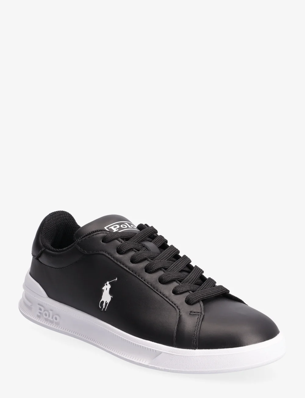 Polo Ralph Lauren - Heritage Court II Leather Sneaker - niedriger schnitt - black/white pp - 0