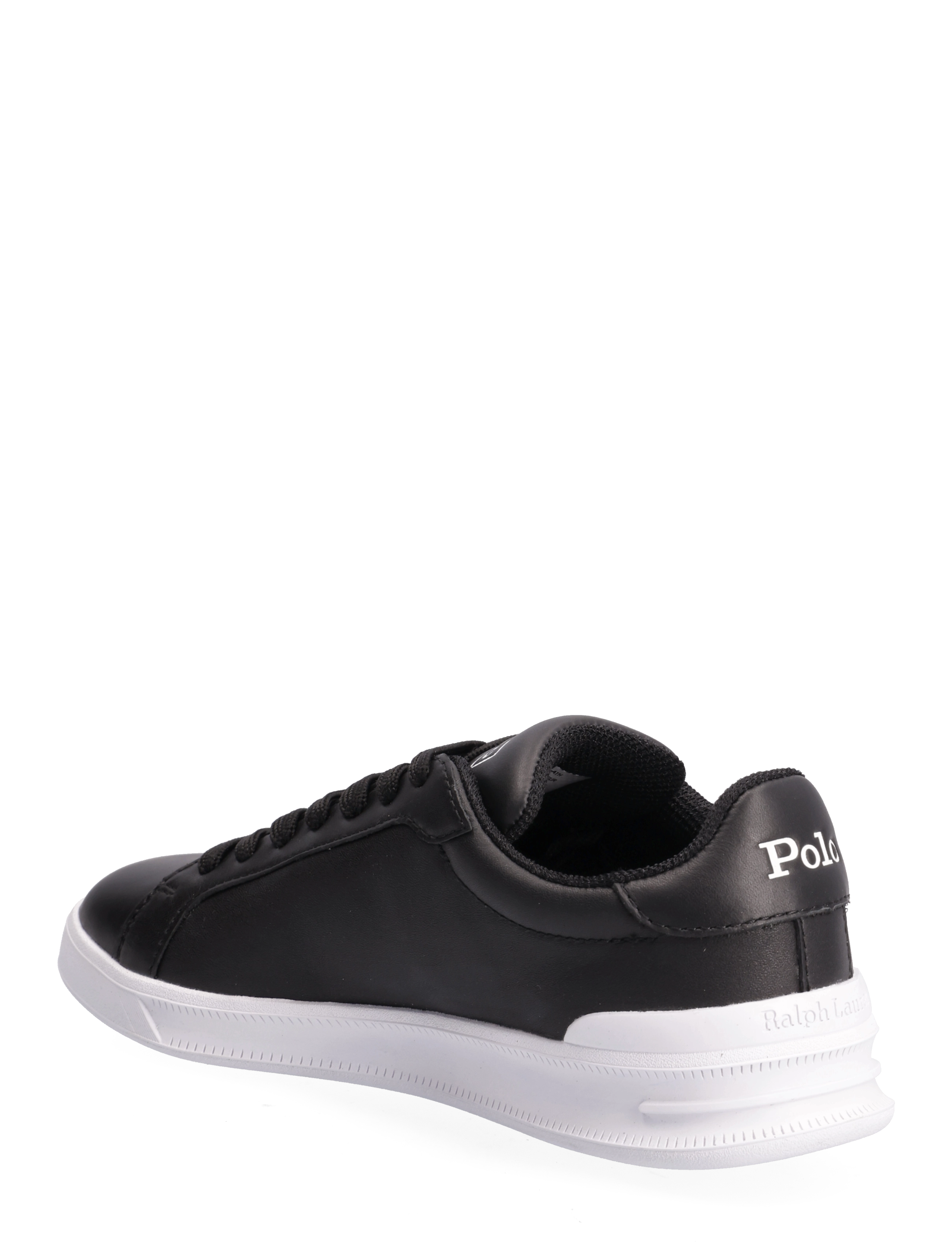 Polo Ralph Lauren - Heritage Court II Leather Sneaker - black/white pp - 2