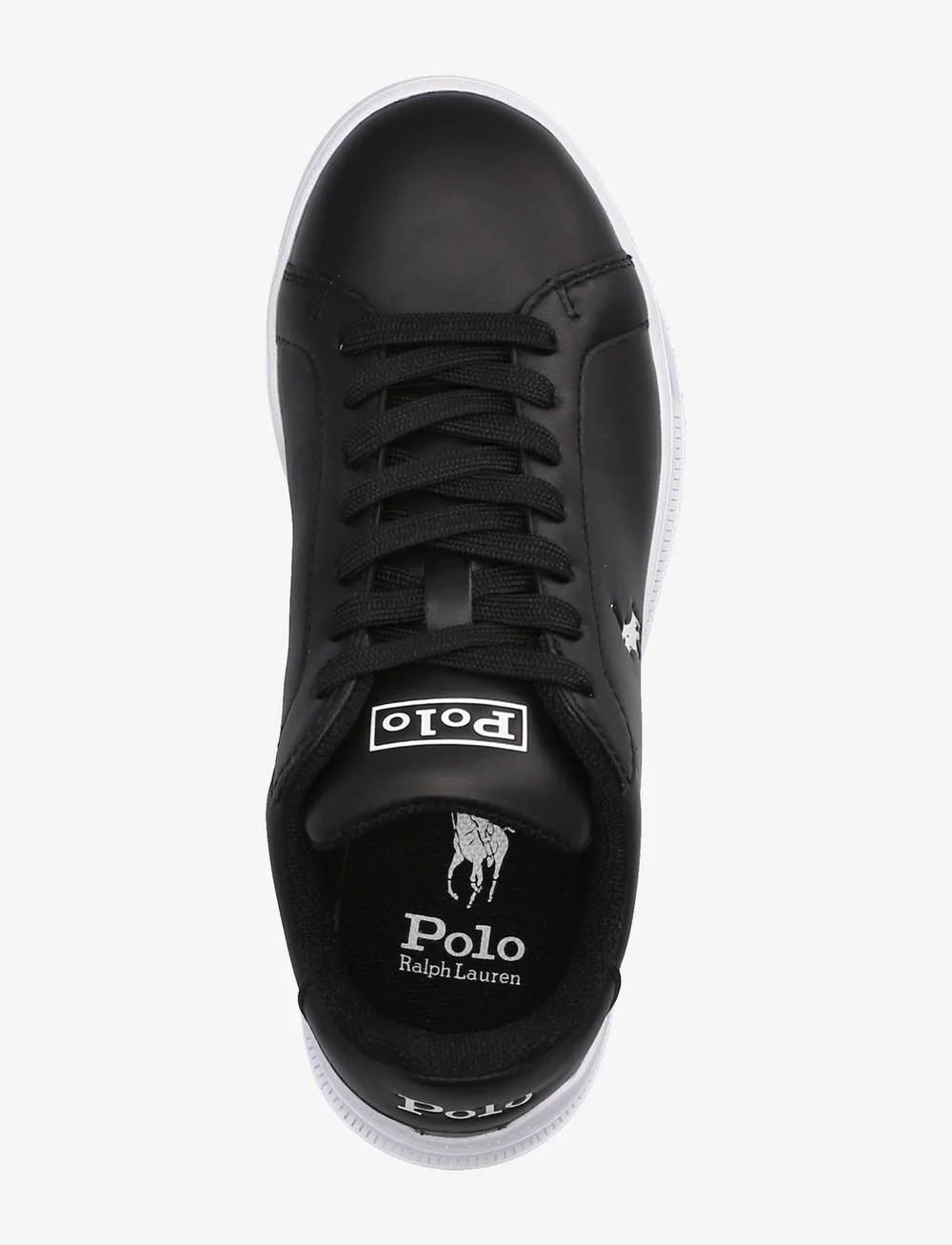 Polo Ralph Lauren - Heritage Court II Leather Sneaker - niedriger schnitt - black/white pp - 3