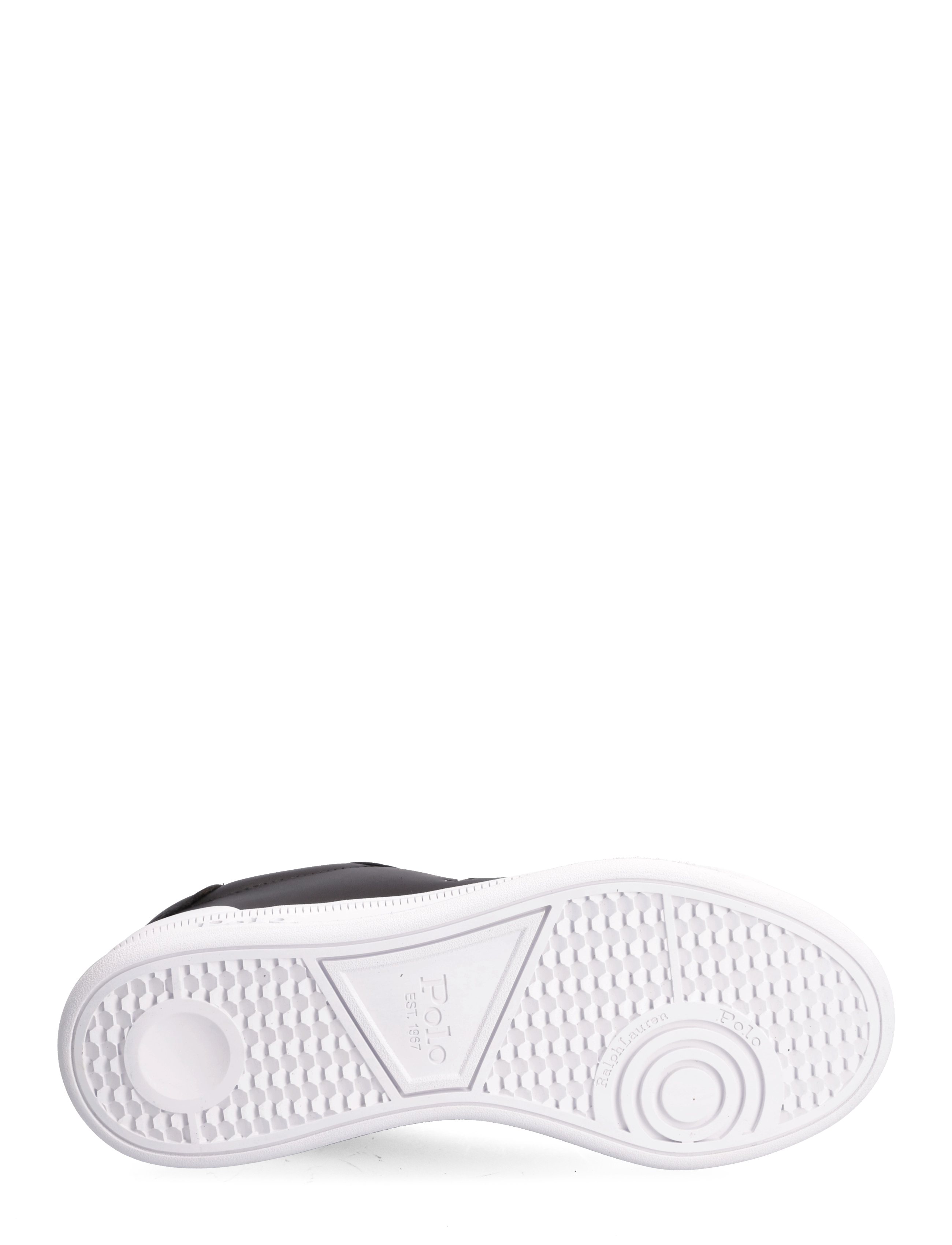 Polo Ralph Lauren - Heritage Court II Leather Sneaker - black/white pp - 4