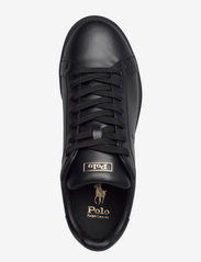 Polo Ralph Lauren - Heritage Court II Leather Sneaker - ar pazeminātu potītes daļu - black - 3