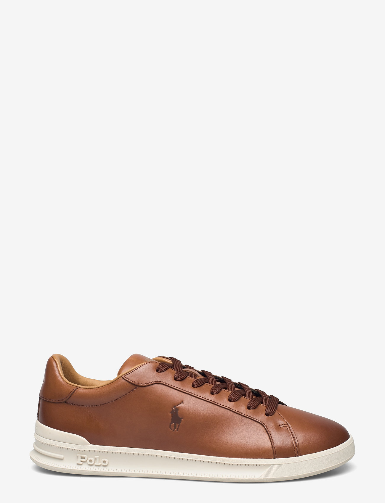 Polo Ralph Lauren - Heritage Court II Leather Sneaker - ar pazeminātu potītes daļu - pl russet - 1