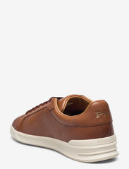 Polo Ralph Lauren - Heritage Court II Leather Sneaker - ar pazeminātu potītes daļu - pl russet - 2