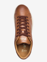 Polo Ralph Lauren - Heritage Court II Leather Sneaker - ar pazeminātu potītes daļu - pl russet - 3