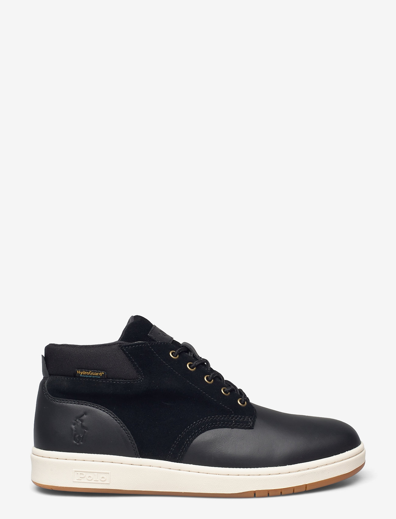 Polo Ralph Lauren - Waterproof Leather-Suede Sneaker Boot - ar paaugstinātu potītes daļu - black - 1