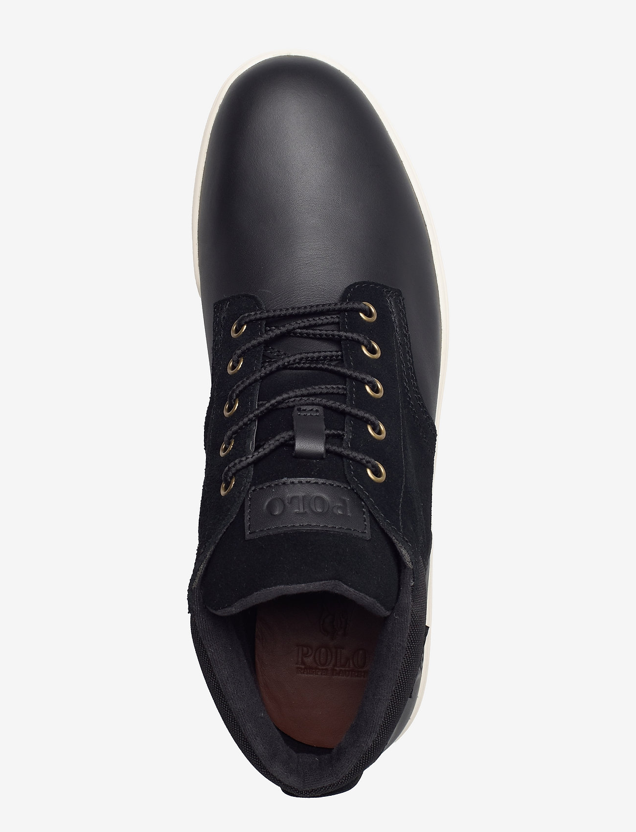 Polo Ralph Lauren - Waterproof Leather-Suede Sneaker Boot - black - 3