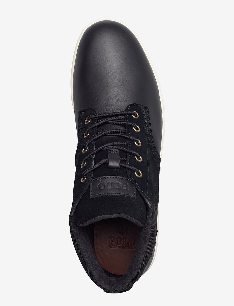 Polo Ralph Lauren - Waterproof Leather-Suede Sneaker Boot - black - 3