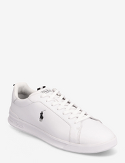 Polo Ralph Lauren - LEATHER/GROSGRAIN-HRT CT II-SK-LTL - låga sneakers - white/black pp - 0