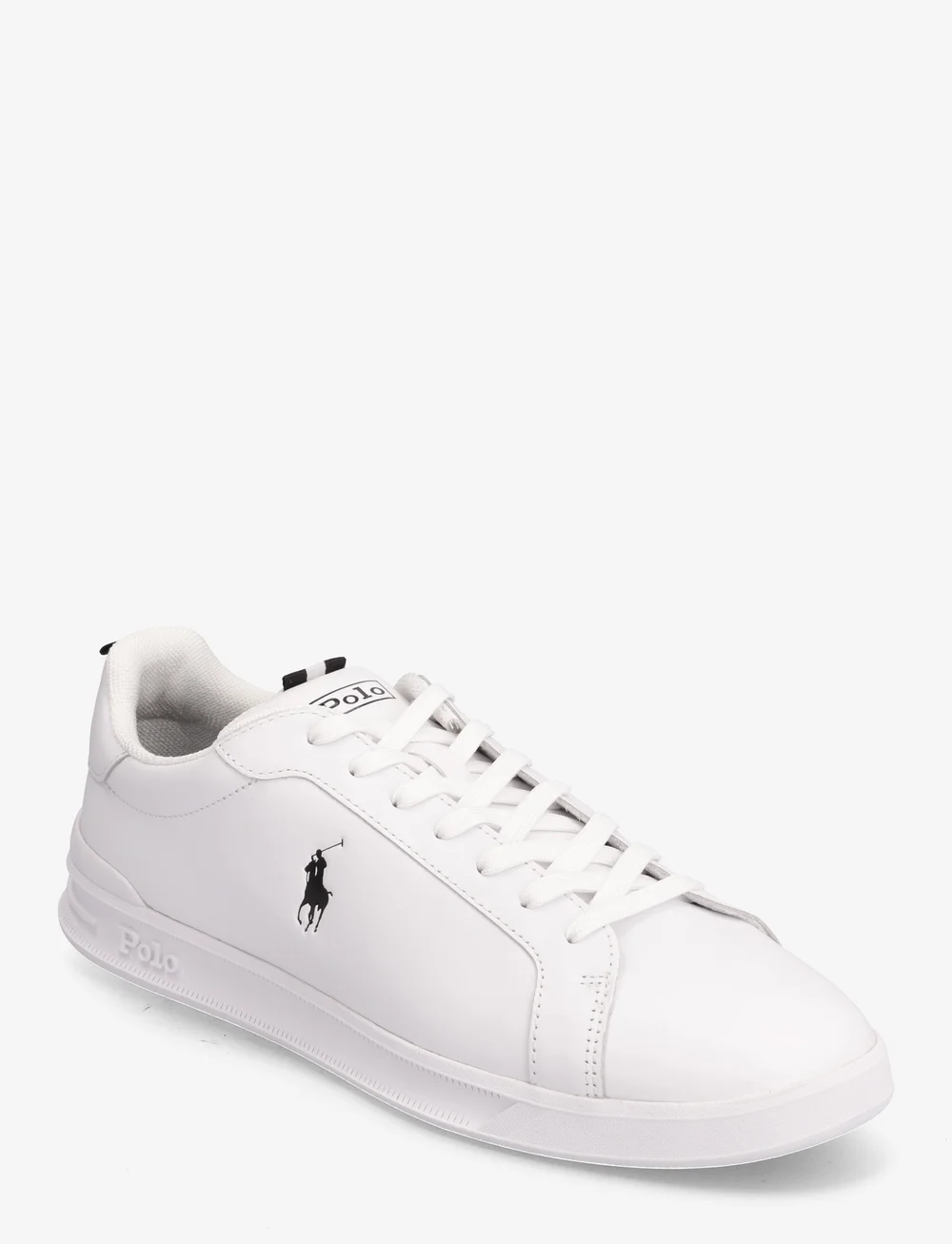 Polo Ralph Lauren - Heritage Court II Leather Sneaker - låga sneakers - white/black pp - 0