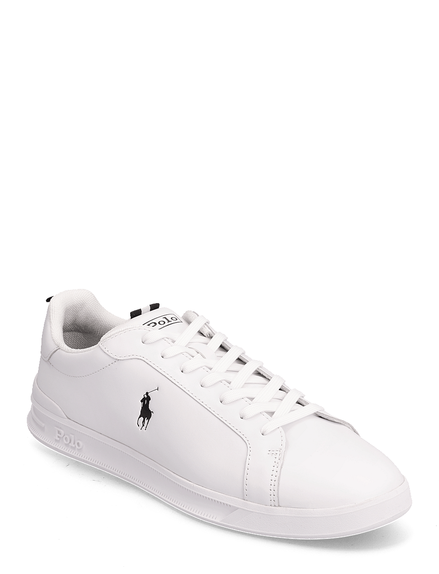 Polo Ralph Lauren - LEATHER/GROSGRAIN-HRT CT II-SK-LTL - madala säärega tossud - white/black pp - 0