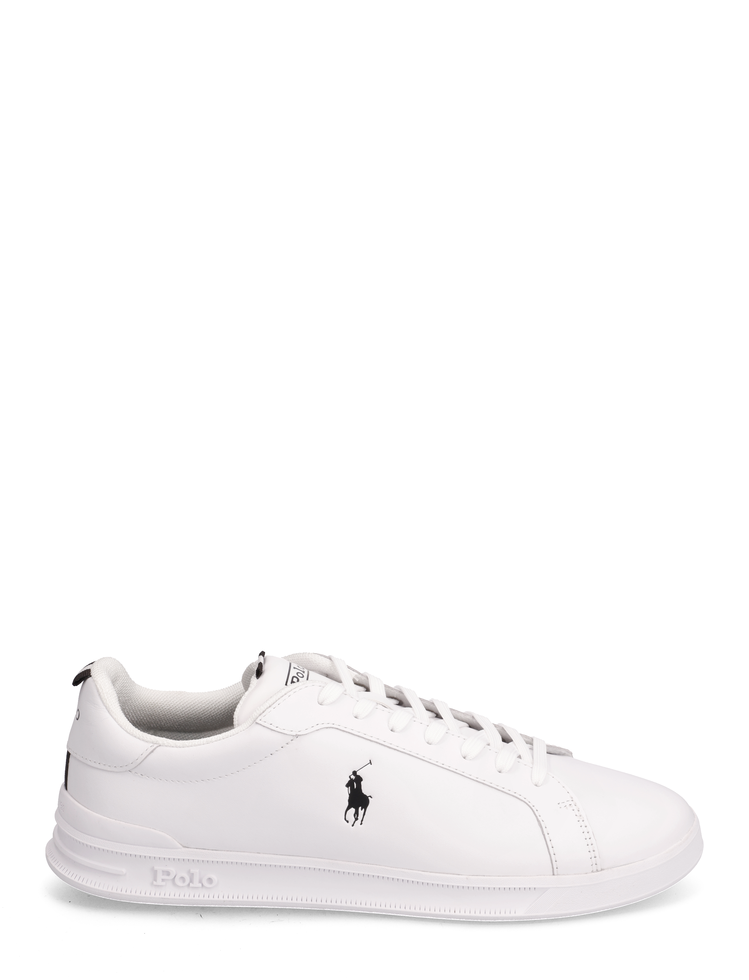 Polo Ralph Lauren - LEATHER/GROSGRAIN-HRT CT II-SK-LTL - lave sneakers - white/black pp - 1