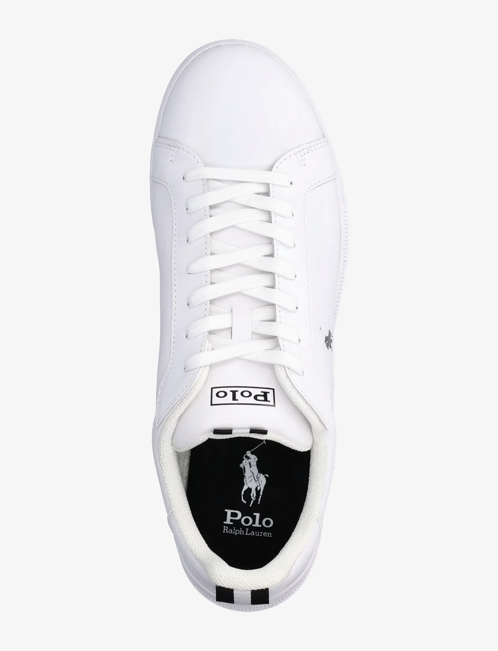 Polo Ralph Lauren - Heritage Court II Leather Sneaker - låga sneakers - white/black pp - 3