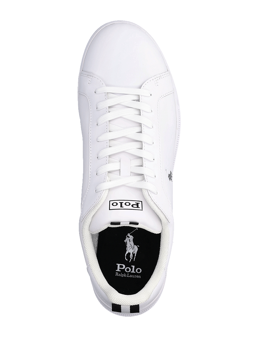 Polo Ralph Lauren - LEATHER/GROSGRAIN-HRT CT II-SK-LTL - madala säärega tossud - white/black pp - 3