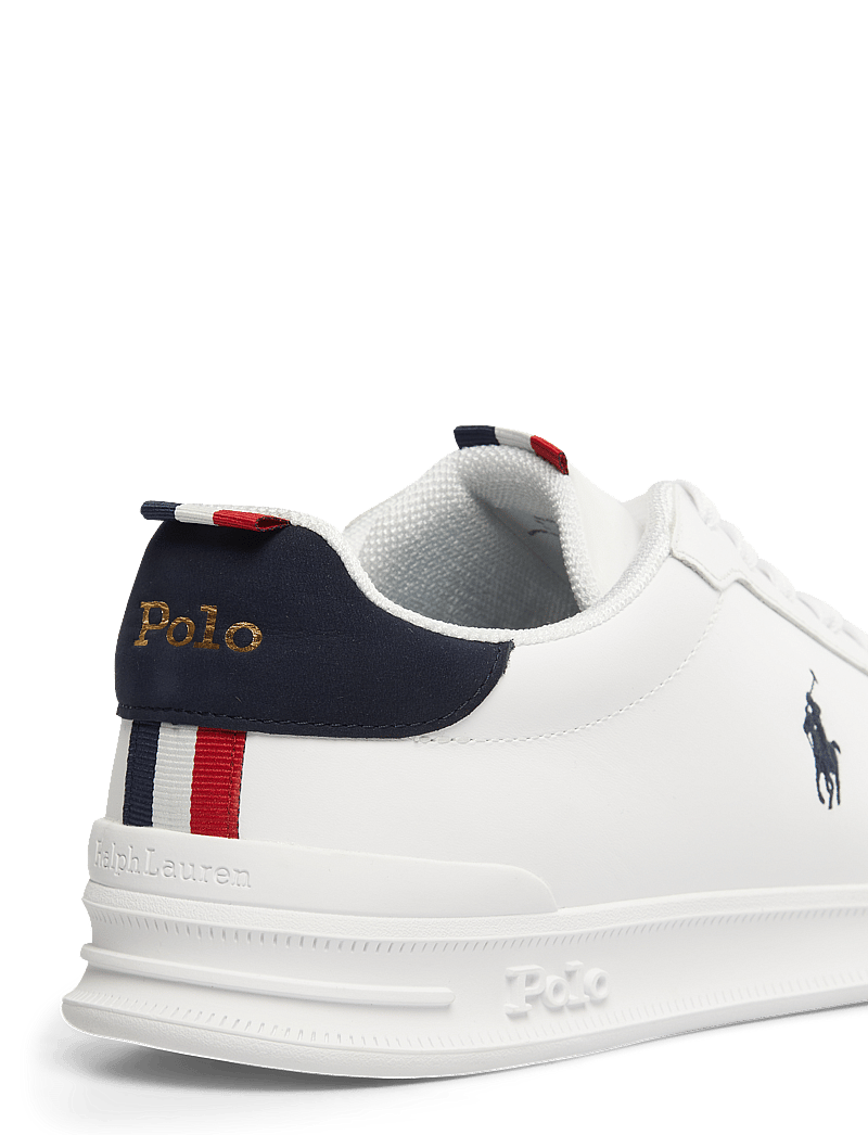 Polo Ralph Lauren - Heritage Court II Leather Sneaker - niedriger schnitt - white/navy/red - 5