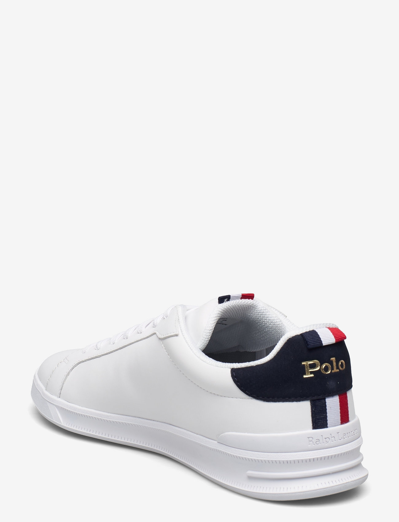 Polo Ralph Lauren - Heritage Court II Leather Sneaker - niedriger schnitt - white/navy/red - 3