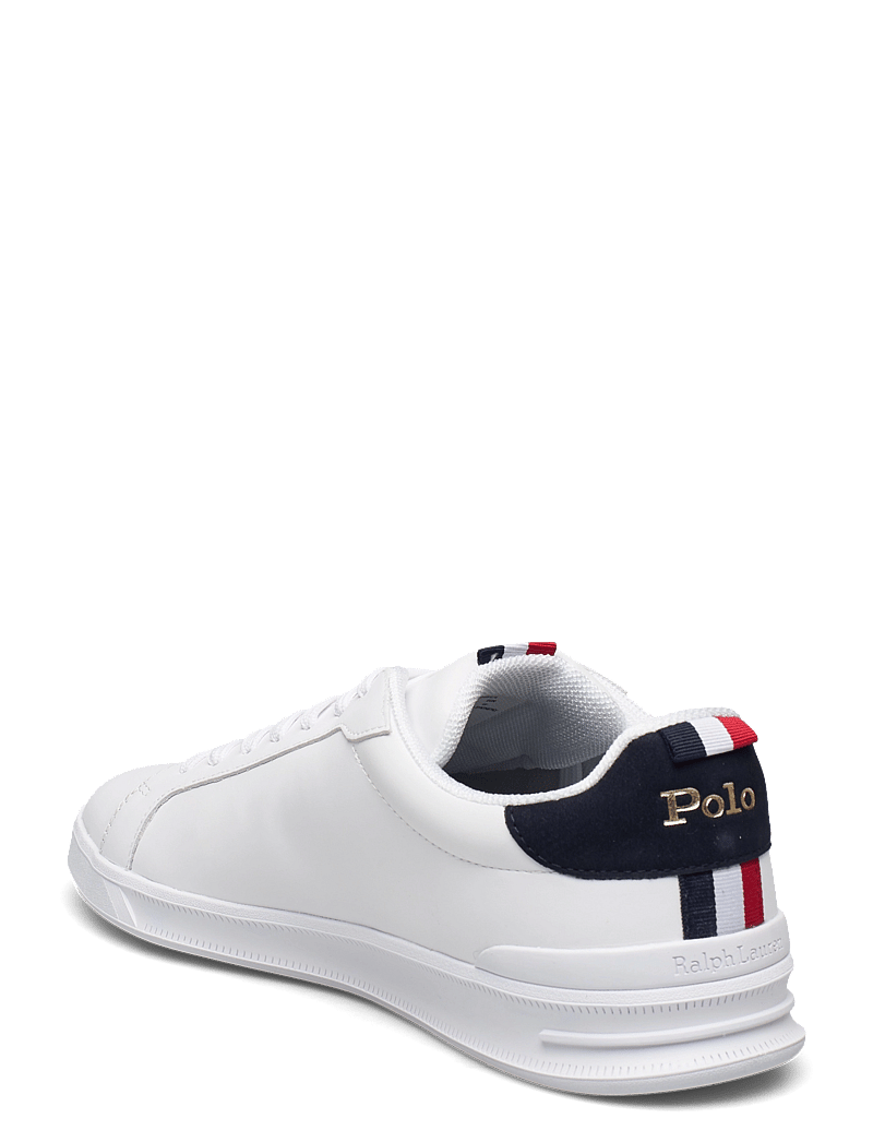 Polo Ralph Lauren - Heritage Court II Leather Sneaker - niedriger schnitt - white/navy/red - 3