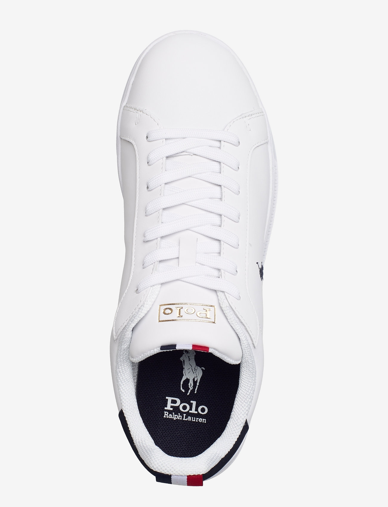 Polo Ralph Lauren - Heritage Court II Leather Sneaker - niedriger schnitt - white/navy/red - 4