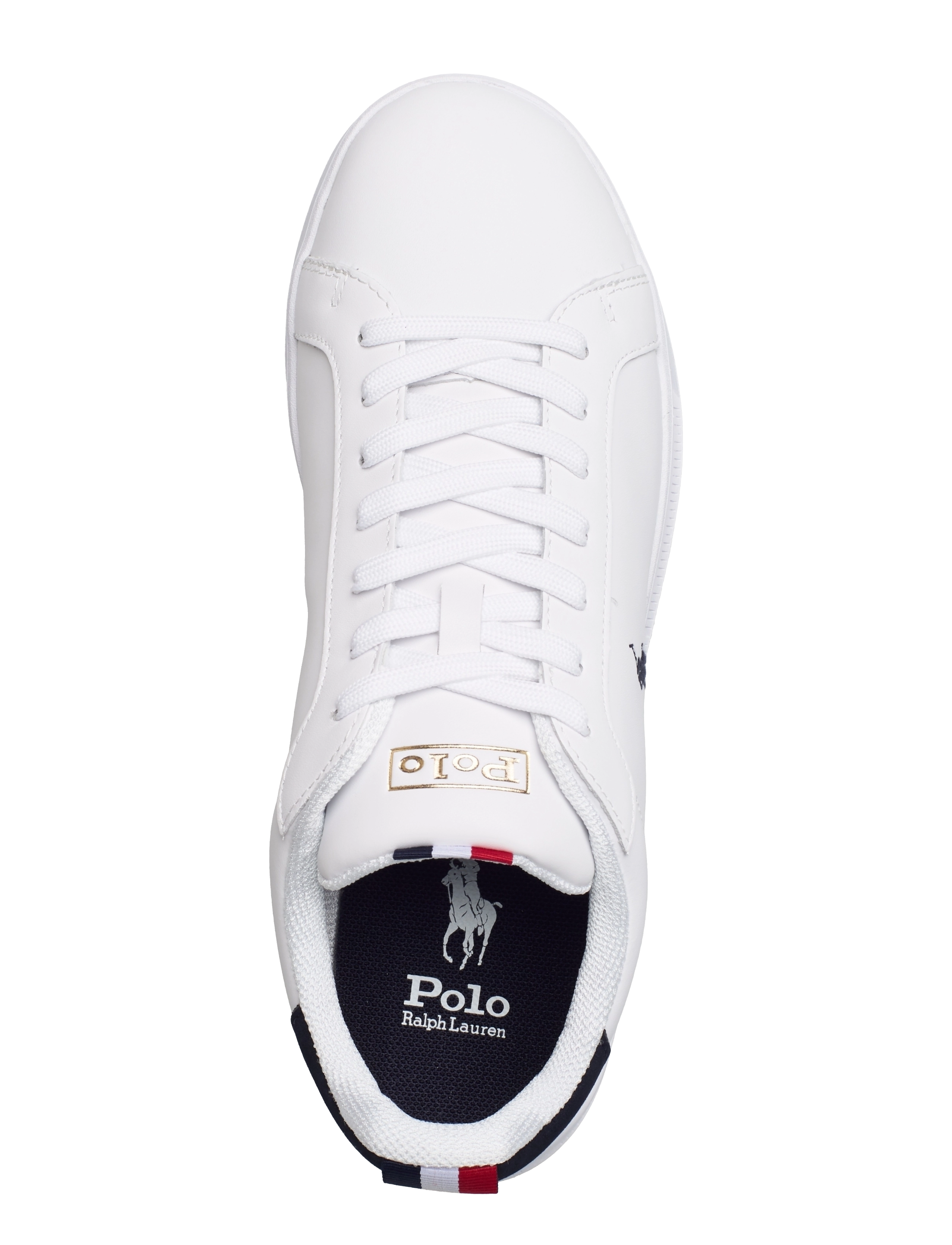 Polo Ralph Lauren - Heritage Court II Leather Sneaker - baskets basses - white/navy/red - 4