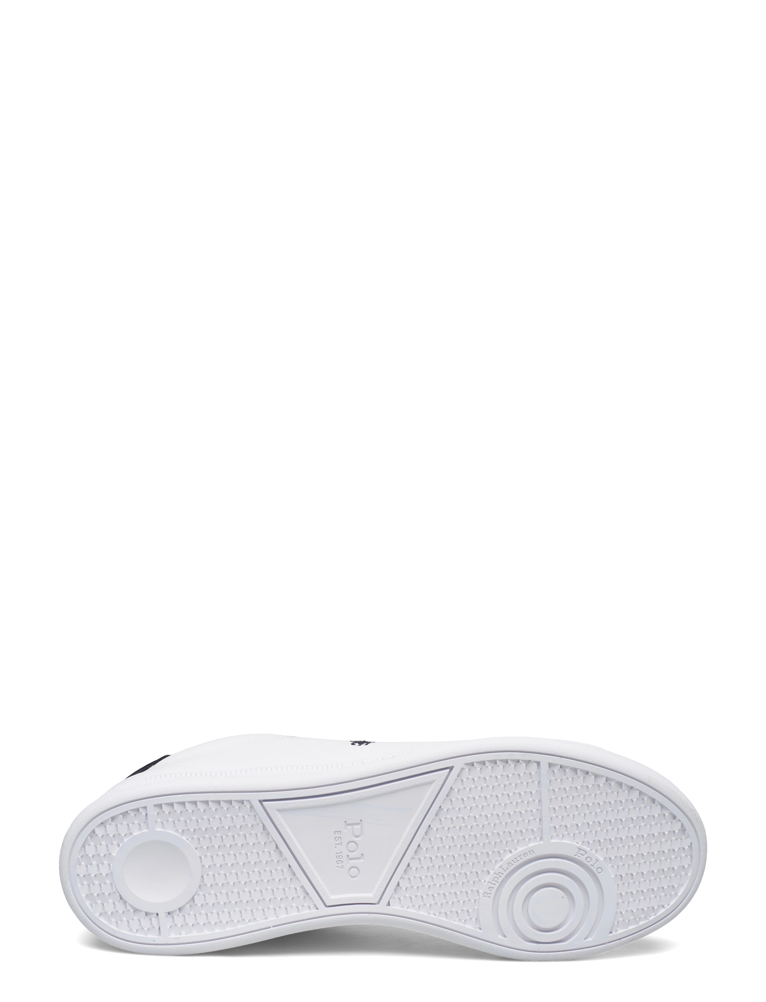 Polo Ralph Lauren - Heritage Court II Leather Sneaker - baskets basses - white/navy/red - 5